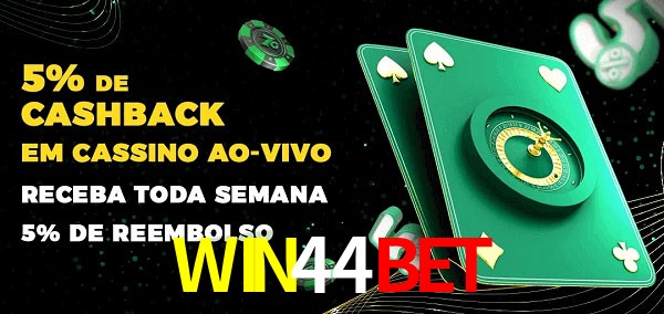 Promoções do cassino ao Vivo WIN44BET